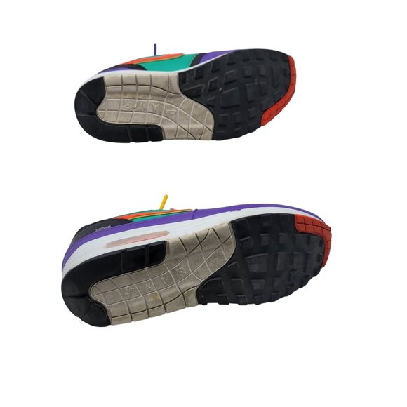 Y2K Nike Air Max 1 SE Windbreaker Sneakers Sz 9.5 Multi-Color Streetwear Kidcore - Picture 13 of 14